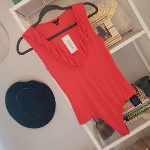 Guess Bright Redish Pink Bodysuit